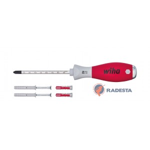 Wiha SoftFinish atsuktuvas smūginis PH2 x 100 mm su kai&scaron;čiais