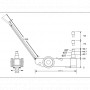 Keltuvas pneumo hidraulinis su ratukais BAHCO BH2604020