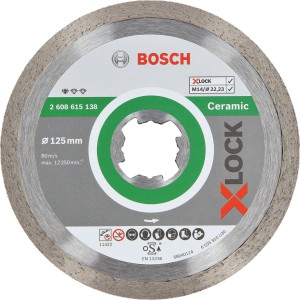 Diskas deimantinis BOSCH X-LOCK Standard for Ceramic 125 mm
