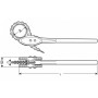 SUPER-EGO 103 raktas grandininis 325 mm diametro vamzdžiams