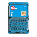 LEMAN frezų medienai rinkinys 30 vnt.