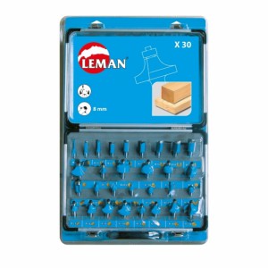 LEMAN frezų medienai rinkinys 30 vnt.