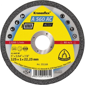 Pjovimo diskas KLINGSPOR Special 125*1,0*22,2 mm A560AC