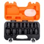 Bahco D/S14 galvučių smūginių rinkinys 10 - 27 mm 1/2" 14 vnt.