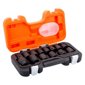 Bahco D/S14 galvučių smūginių rinkinys 10 - 27 mm 1/2" 14 vnt.
