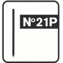 Rapid 21P smeigės cinkuotos 0,8 x 30 mm 5000 vnt.