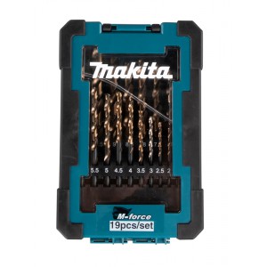 Grąžtų metalui rinkinys MAKITA M-Force 1,0-10 mm 19 vnt.