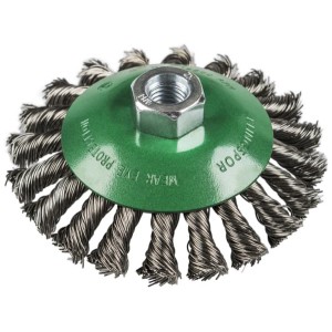 Vielinis šepetys KLINGSPOR BK600Z 115 mm M14 inox