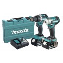 Baterinių įrankių komplektas MAKITA LXT DLX2410G