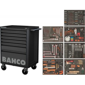 Vežimėlis įrankiams 7 stalčių BAHCO E72 su 417 įrankių