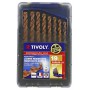 TIVOLY DIN338 Furius grąžtų rinkinys metalui 1,0 - 10 mm