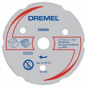 Dremel DSM500 diskas medienos pjovimui 77 x 1,0 x 11,1 mm