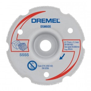 Dremel DSM600 diskas medienos pjovimui 77 x 1,0 x 11,1 mm