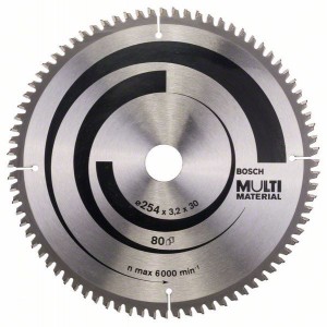 BOSCH MultiMaterial diskas pjovimo universalus 254 x 30 mm Z80