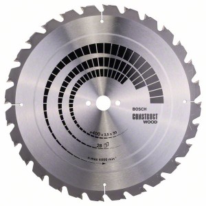 Diskas medienai BOSCH ConstructWood 400*30 mm Z28