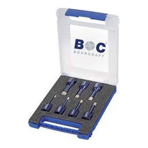Bohrcraft 2702 DB7 deimantinių gręžimo karūnų rinkinys 6 - 14 mm 7 vnt.