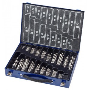 Bohrcraft MG170 grąžtų rinkinys DIN338 HSS-G 1,0 - 10 mm 170 vnt.