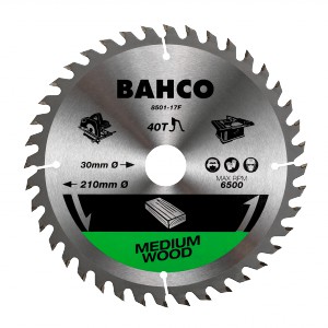 Bahco 8501-190-30-60XF diskas medienos pjovimui 190 x 30 mm Z60