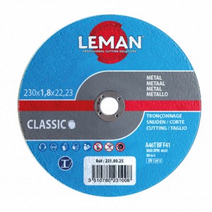 Pjovimo diskas LEMAN Classic 125x1,0x22,2 mm A60T-BF