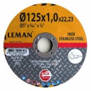 Pjovimo diskas LEMAN Orange inox 125x1,0x22,2 mm A60T-BF