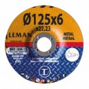 Šlifavimo diskas LEMAN Orange 125x6,0x22,2 mm A46R-BF