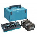 Krovimo komplektas MAKITA XGT 2xBL4080F + DC40RB