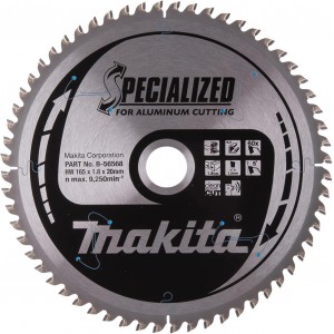 Diskas aliuminiui MAKITA Specialized 165*20 mm Z60