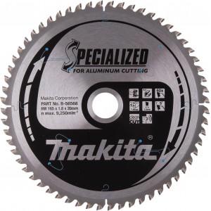 Makita B-56568 Specialized  diskas aliuminiui 165x20 mm Z60