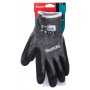 MAKITA Advanced FitKnit darbo pirštinės aplietu delnu M dydis