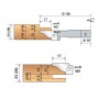 LEMAN freza profilinė 150 x 14 x 30 mm