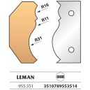 Peilių pora profilinei frezai LEMAN Classic 90 mm Nr.351