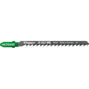Klingspor JS352WQ gežetė siaurapjūkliui  medienos pjovimui 75 mm 5 vnt.