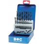 Bohrcraft M10 grąžtų rinkinys DIN338 HSS 1,0 - 10 mm 19 vnt.