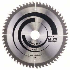 BOSCH MultiMaterial diskas universalus 216 x 30 mm Z60