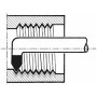 Vidaus sriegimo peilis HOLEX 160x12x12 mm