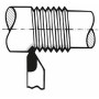 Išorės sriegimo peilis HOLEX 140x25x25 mm