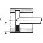 Peilis vidiniams grioveliams HOLEX 150x10x10 mm
