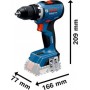Baterinis gręžtuvas BOSCH GSR 18V-65 Solo Profesional