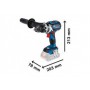 Baterinis smūginis gręžtuvas BOSCH GSB 18V-110 C Profesional