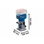 Freza baterinė BOSCH GLF 18V-8 Solo Profesional