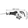 Baterinis tiesinis pjūklas BOSCH GSA 18V-32 Solo Profesional