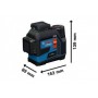 Lazerinis nivelyras BOSCH GLL 12V-100-33 CG Profesional
