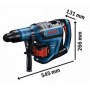 Baterinis perforatorius BOSCH GBH 18V-45 C Profesional