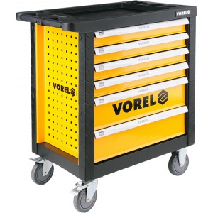 Vežimėlis įrankiams VOREL 58539 6 stalčių