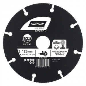 NORTON Multimaterial expert diskas universalus 125 x 22,2 mm