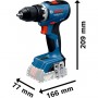 Baterinių įrankių rinkinys BOSCH GSR 18V-65 + GDR 18V-215 Profesional