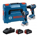 Bosch GSR 18V-65 + GDR 18V-215 Profesional baterinių įrankių rinkinys