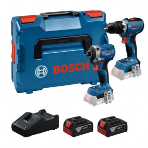 Bosch GSR 18V-65 + GDR 18V-215 Profesional baterinių įrankių rinkinys