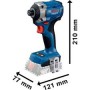 Baterinių įrankių rinkinys BOSCH GSR 18V-65 + GDR 18V-215 Profesional