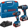 Baterinių įrankių rinkinys BOSCH GSR 18V-55 + GDX 18V-200 Profesional